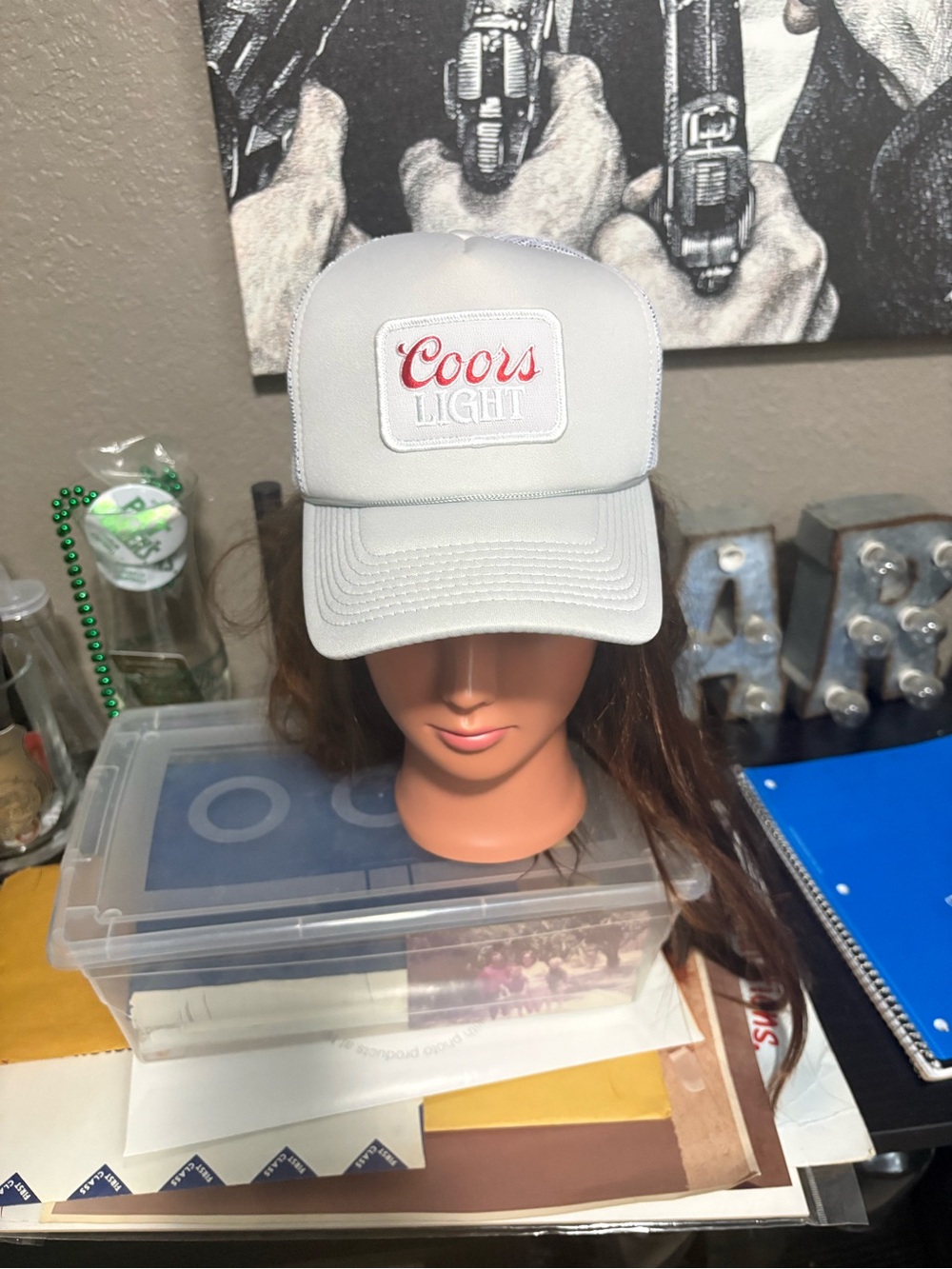 Coors Light White Patch Trucker Hat. NWOT